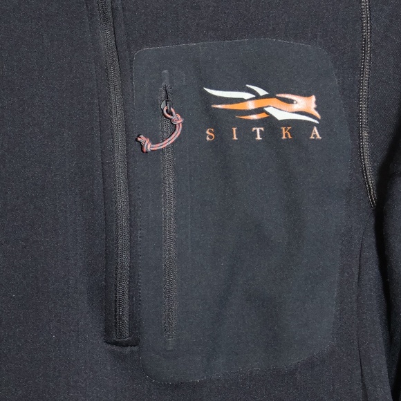 Sitka Gear Fanatic Pullover Hunting Half Zip Front Pocket Hoodie SIZE S - Picture 8 of 13
